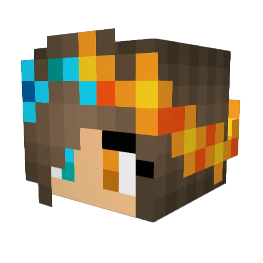 GABRIELA_KEYS Minecraft avatar head, 3D render