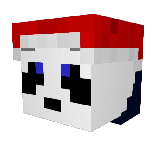 GABRIELOX Minecraft avatar head, 3D render