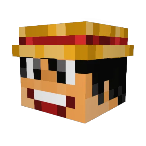 GABRIELZAUM Minecraft avatar head, 3D render