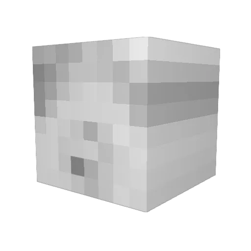 GABRIETTOpl Minecraft avatar head, 3D render