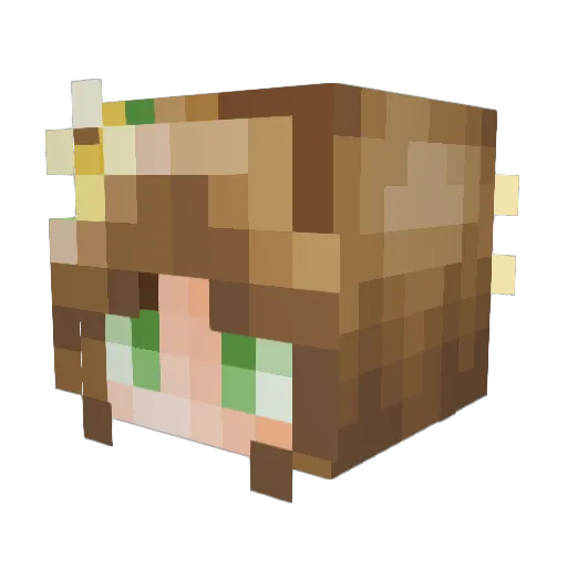 GABS8888 Minecraft avatar head, 3D render