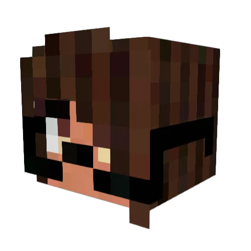 GABZ_UWU Minecraft avatar head, 3D render