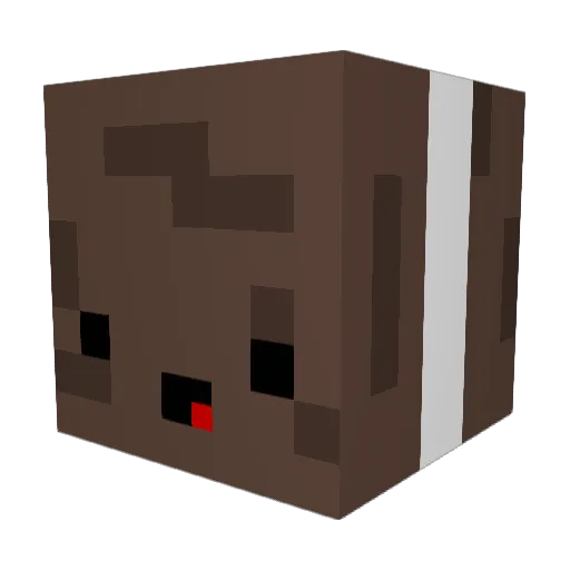 GAEIK Minecraft avatar head, 3D render