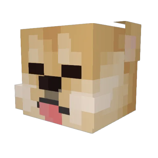 GAKKUN_Mk2 Minecraft avatar head, 3D render