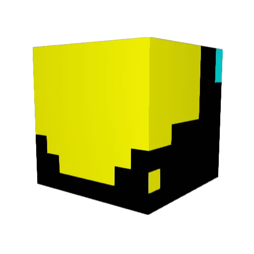 GALAX116 Minecraft avatar head, 3D render