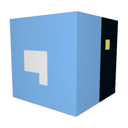 GALAXY_space123 Minecraft avatar head, 3D render