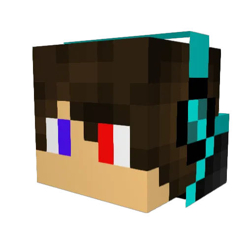 GALGAL1234 Minecraft avatar head, 3D render
