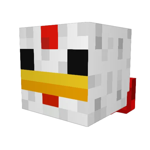 GALINO_GALINO Minecraft avatar head, 3D render