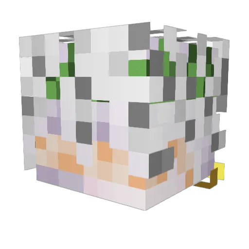 GALIS321 Minecraft avatar head, 3D render