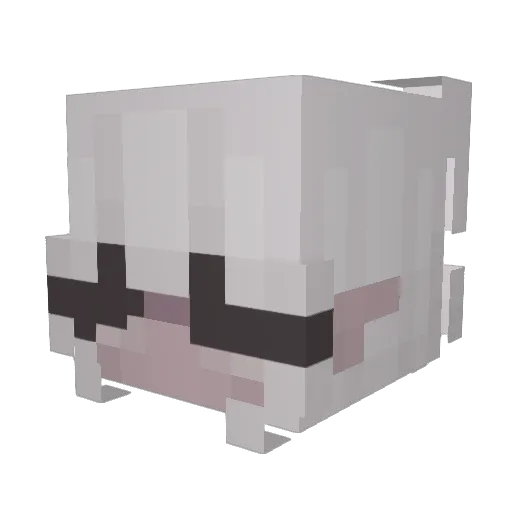 GAMB1N0S Minecraft avatar head, 3D render