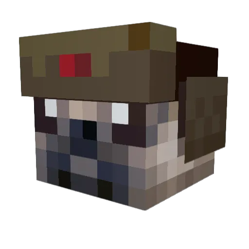 GAMBIZNO Minecraft avatar head, 3D render