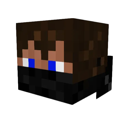 GAMEERZ Minecraft avatar head, 3D render