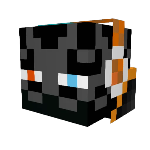 GAMER09244 Minecraft avatar head, 3D render