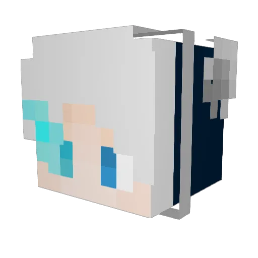 GAMER1121 Minecraft avatar head, 3D render