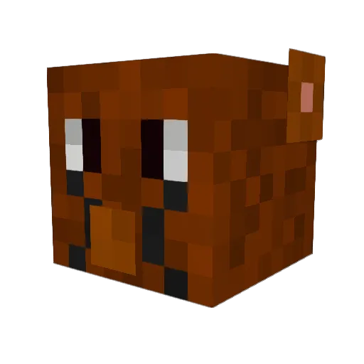 GAMER13008 Minecraft avatar head, 3D render