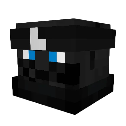 GAMER15 Minecraft avatar head, 3D render