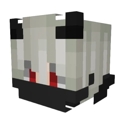 GAMERMUIZ Minecraft avatar head, 3D render