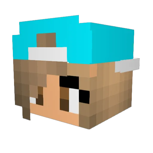 GAMER_GIRL17 Minecraft avatar head, 3D render