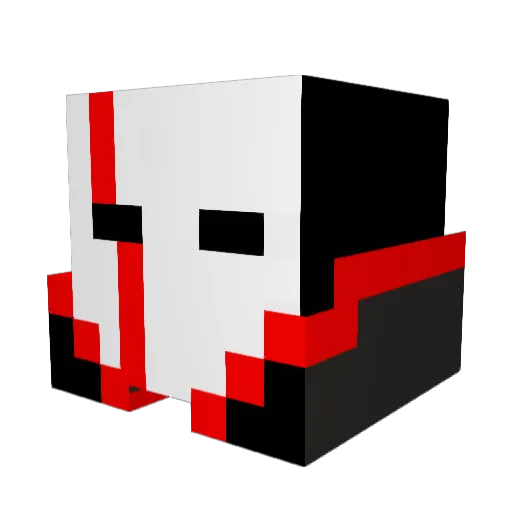 GAMERemmanuel Minecraft avatar head, 3D render