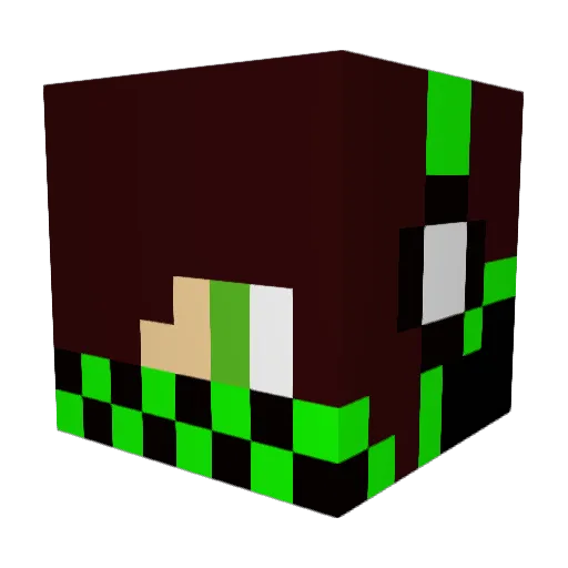 GAMETOK9087 Minecraft avatar head, 3D render