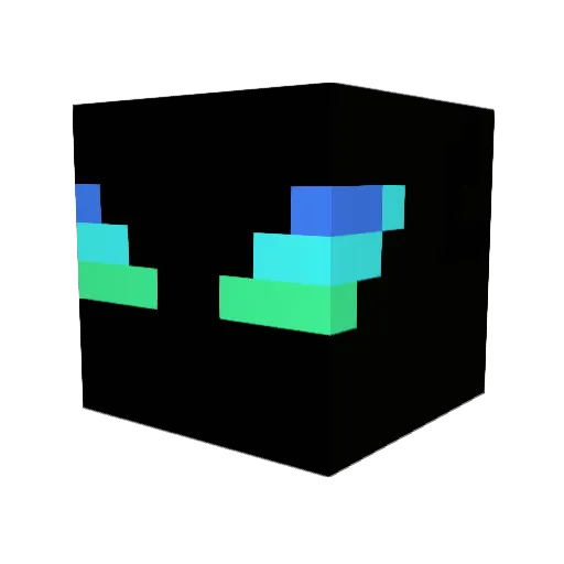 GAMING_GH0ST Minecraft avatar head, 3D render