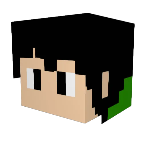 GAMOTE36 Minecraft avatar head, 3D render