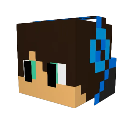 GANDALF_BIALY Minecraft avatar head, 3D render
