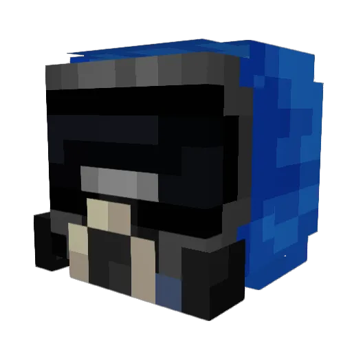 GANEBAS Minecraft avatar head, 3D render