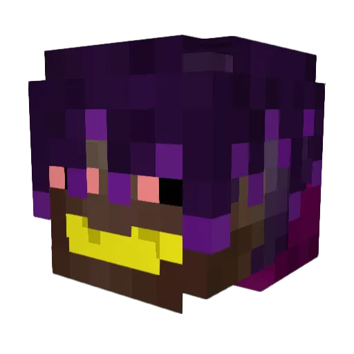 GANGMEMBERADEL Minecraft avatar head, 3D render