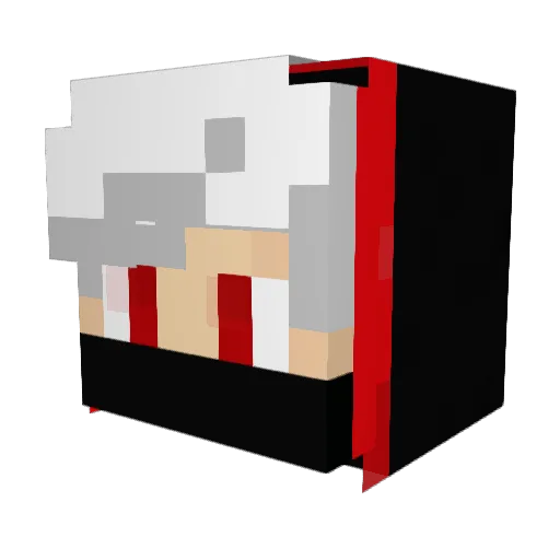 GANGMEMBERBOY Minecraft avatar head, 3D render