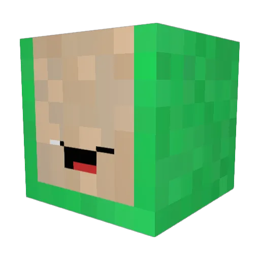 GANGMEMBERCARLOS Minecraft avatar head, 3D render