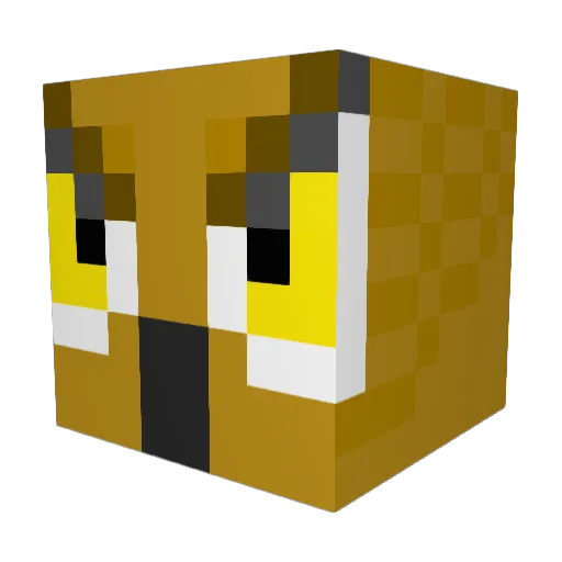 GANGSTER_FD Minecraft avatar head, 3D render