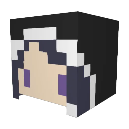 GANTZ2145 Minecraft avatar head, 3D render