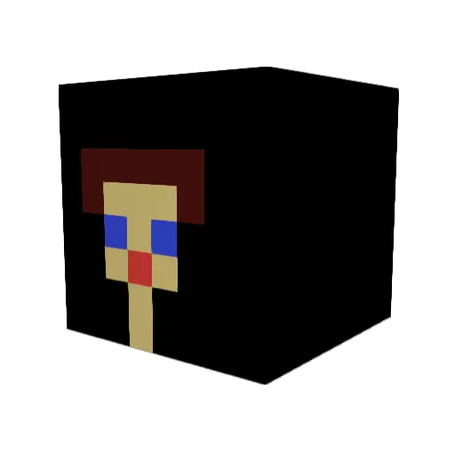 GARAMAG Minecraft avatar head, 3D render