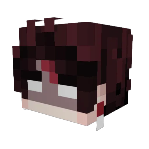 GARCHOMP66 Minecraft avatar head, 3D render
