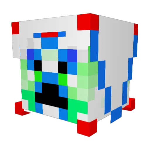 GARYBOX20 Minecraft avatar head, 3D render