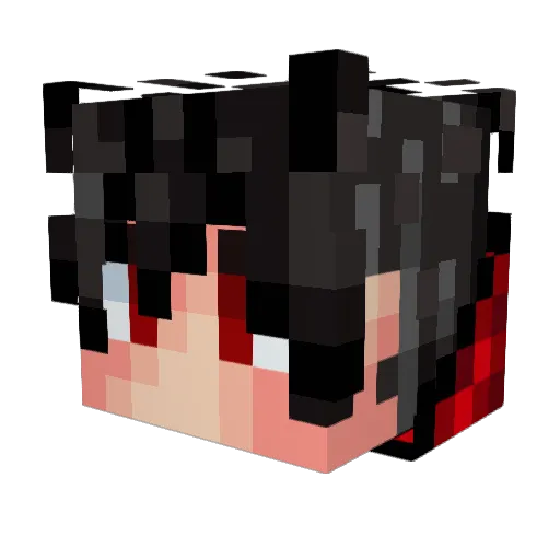 GASSETTEX Minecraft avatar head, 3D render