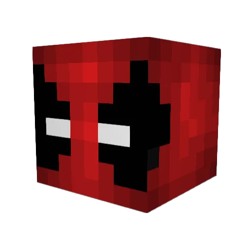 GASTER5 Minecraft avatar head, 3D render