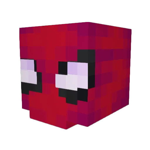 GASTON_05 Minecraft avatar head, 3D render