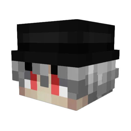 GATE_YUJIN_831 Minecraft avatar head, 3D render