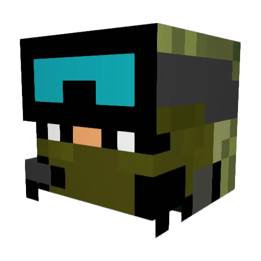 GAUTIER2010 Minecraft avatar head, 3D render