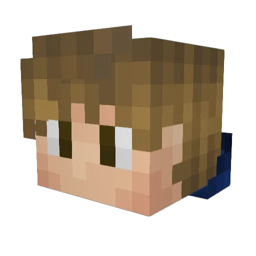 GAVIN_the_OG Minecraft avatar head, 3D render