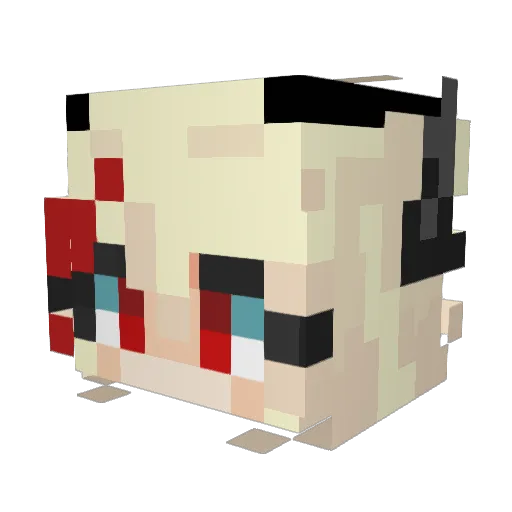 GAVIRUL Minecraft avatar head, 3D render