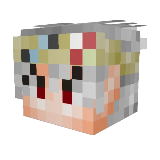 GAVTRON567 Minecraft avatar head, 3D render