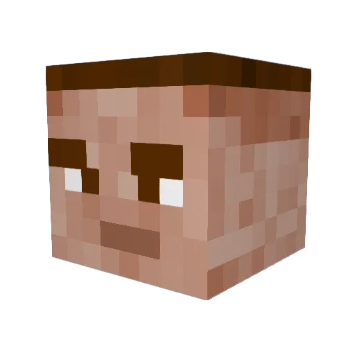 GAVictor Minecraft avatar head, 3D render