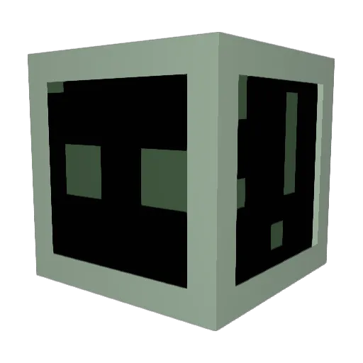 GAWSTU Minecraft avatar head, 3D render