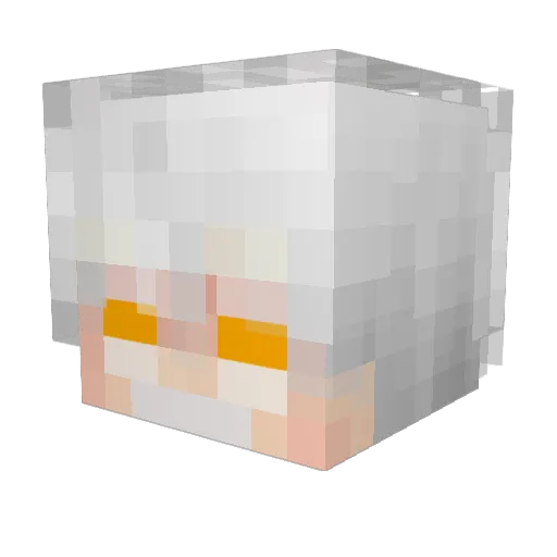GAZOXLR Minecraft avatar head, 3D render