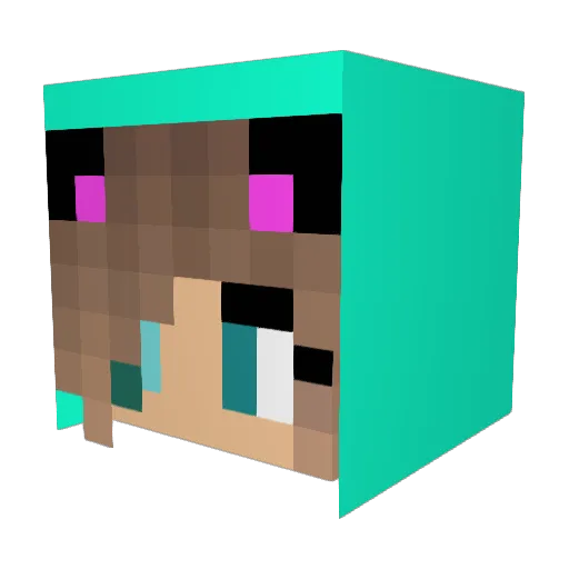 GA_Freeman Minecraft avatar head, 3D render