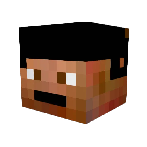 GAndersson Minecraft avatar head, 3D render