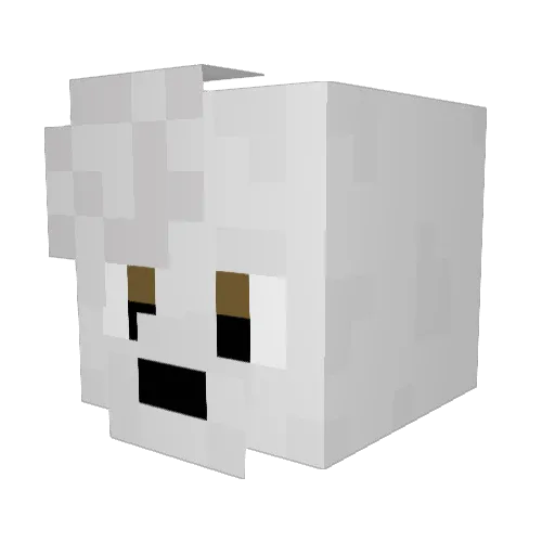 GBCreator Minecraft avatar head, 3D render